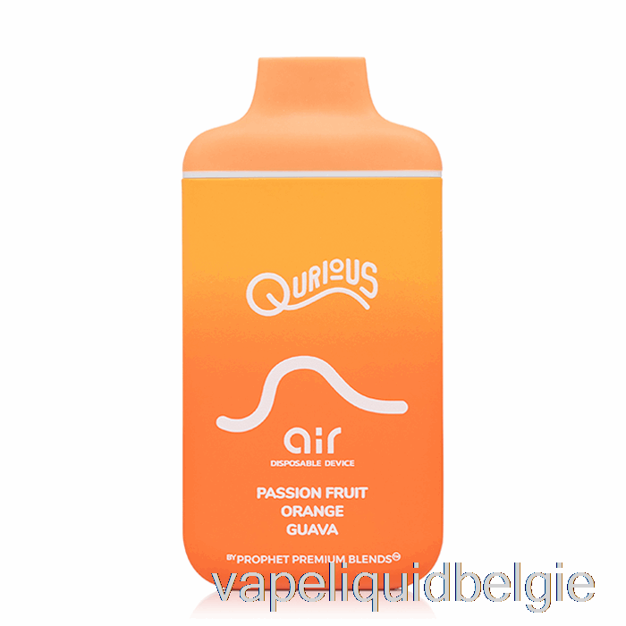 Vape-vloeistof Qurious Air 6000 Wegwerp Passievruchten Oranje Guave